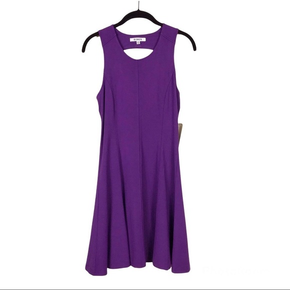 NWT BB Dakota by Steve Madden Purple Back Cut-Out Callum Tank Mini Dress XS - Picture 6 of 11
